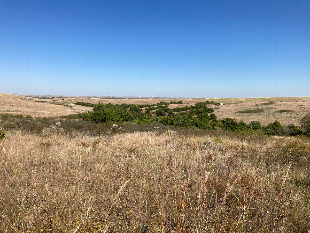 Looking northeast toward 36N 99W, located in the foreground