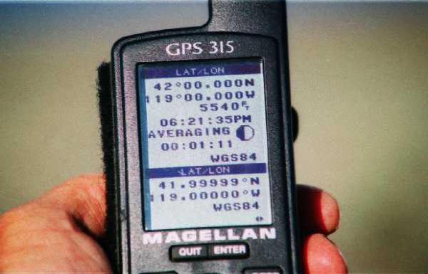 GPS held over location
