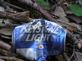 #7: A "Keystone Light" beer can, left by a previous (littering) visitor