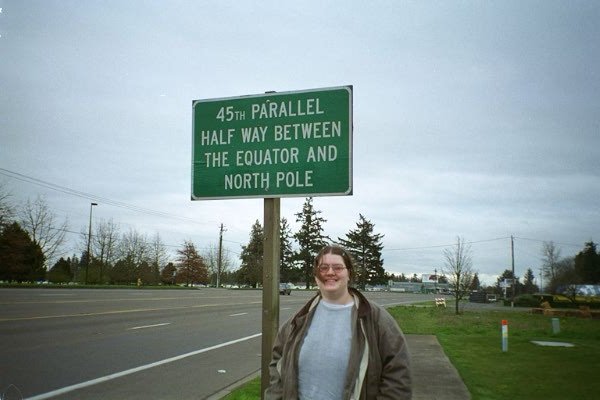 Ada at the 45th parallel; this is not on the confluence