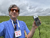 #7: Joseph Kerski at the confluence point.  