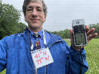 #7: Joseph Kerski at the confluence point.