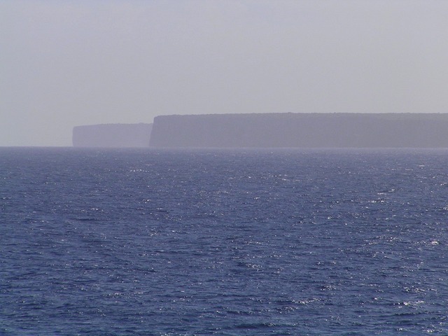 Cliffs on the north coast of Mona
