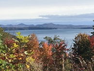 #9: View of Lake Jocassee to the southeast of the confluence; overlook about 1 mile away.