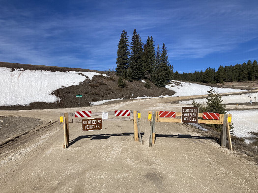 #1: Winter road restriction at the junction of Deerfield Road/Boles Canyon Road