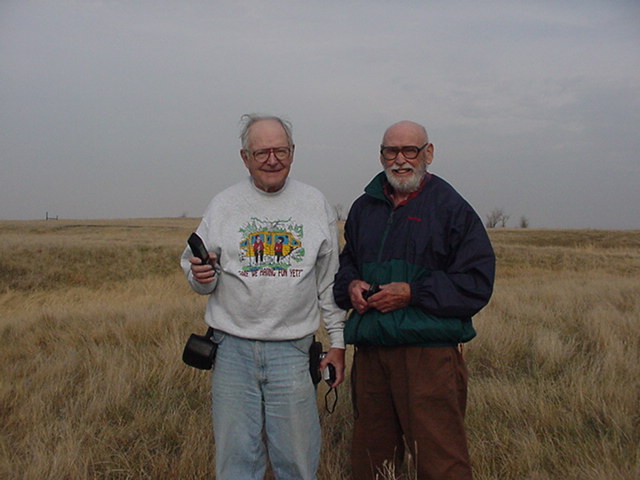 Clem Tucker (NØRFS) & Roger Kehm (KØROG) Amateur Radio Operators at 45N-98W.