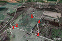 #9: The location of the five pictures in Photo 8 are shown on a Google Earth map.