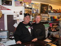 #10: Carolyn with owner and founder of Marlowe's in his gift shop