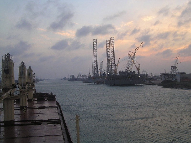 Arriving at the port of Brownsville