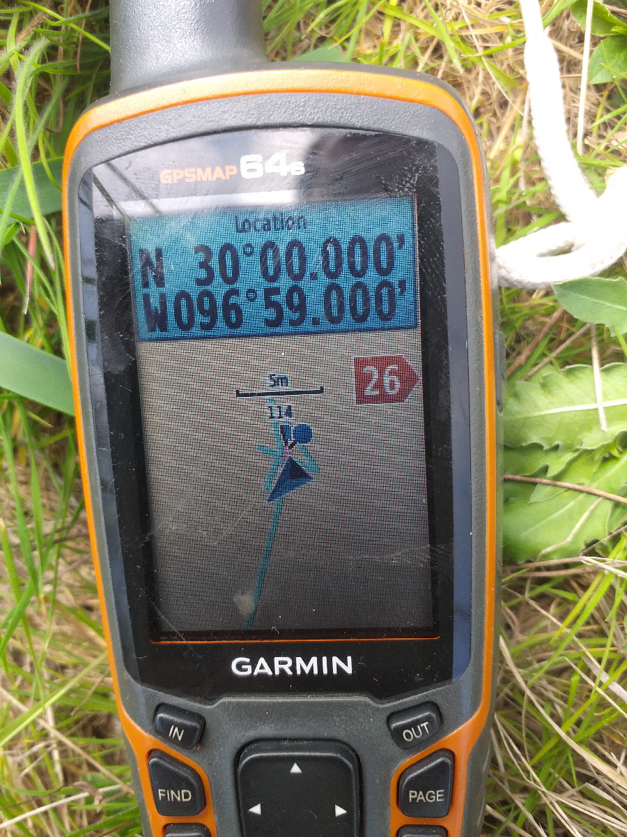 Photo of GPS at my special point!