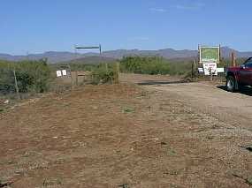 #1: Here is the entrance to the ranch where the confluence is located