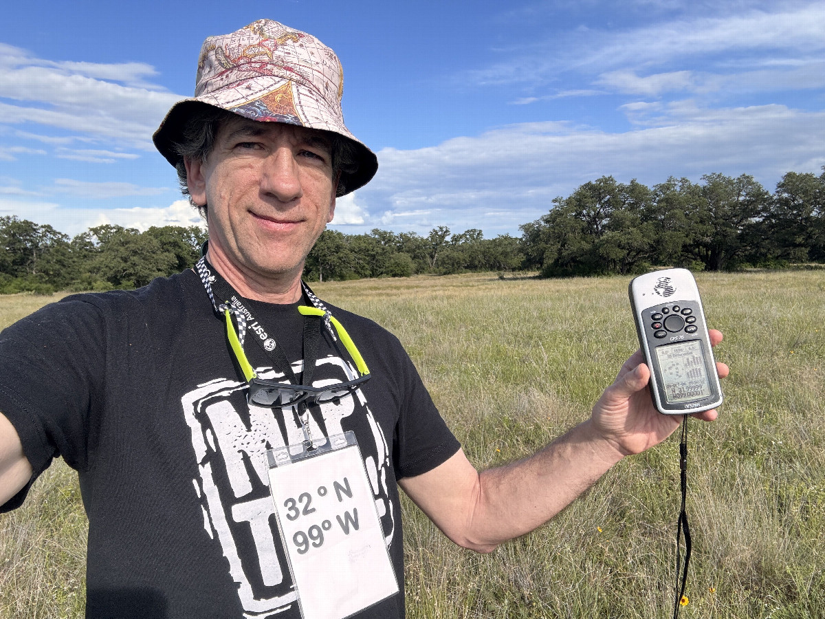 Joseph Kerski at the confluence.