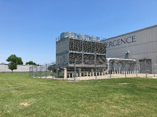 #1: Looking southeast at 33N 97W, located on the left of the photo outside the cooling tower fence