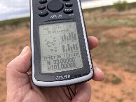 #8: GPS reading at the confluence. 