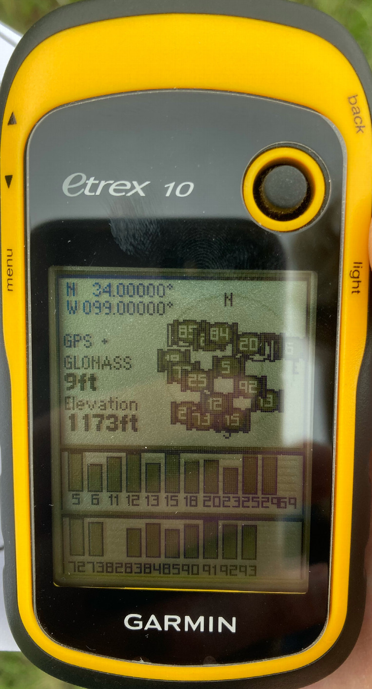 Zeroes on the GPS!