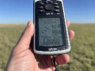 #6: GPS reading at the confluence site.