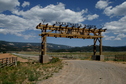#2: Ranch Gate seen from Hwy 22 enroute
