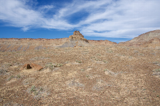 #1: Looking North from the confluence point towards the Book Cliffs