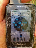 #3: My GPS receiver, 1.28 miles from the point