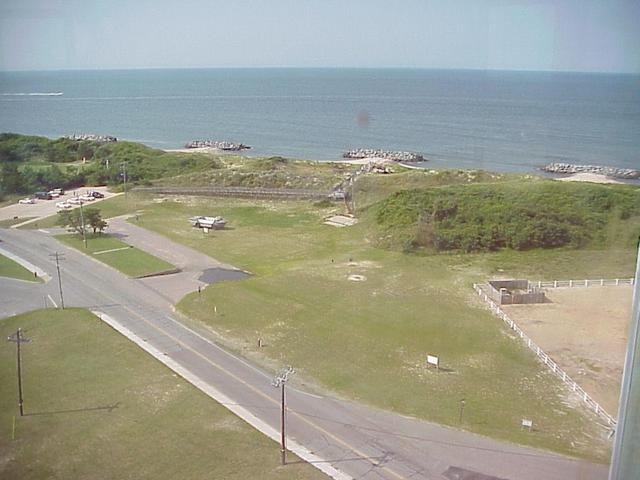 View toward the confluence from the Old Fort Story Lighthouse.