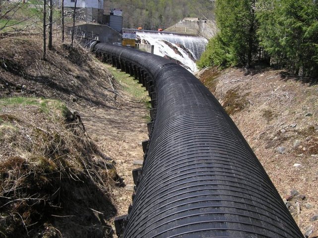 5km long wooden water pipe