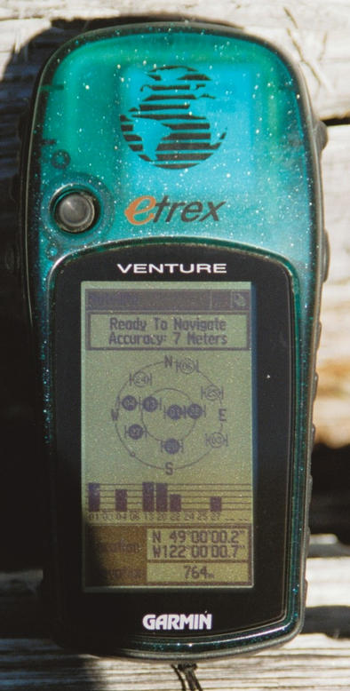 GPS, at location where pictures were taken