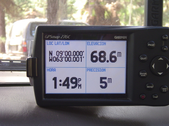 THE GPS PROOF. WE DID THE CONFLUENCE DANCE INSIDE OUR VEHICLE THIS TIME