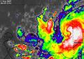 #5: Hurricane Felix´s satellite view when we were at 11N 65W