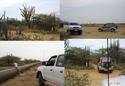 #6: TYPICAL VEGETATION,  THE CAR IN THE DESERT, THE PIPELINE AND THE THRASHES