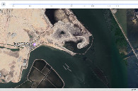 #9: Satellite image of the area in 2025 with the massive newly reclaimed land