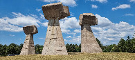 #9: Ni&scaron; (Ниш) –Bubanj Memorial Park, "The Three Fists" (Спомен-парк Бубањ) 