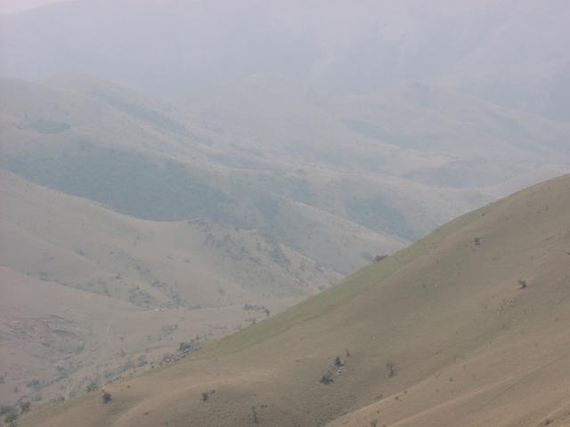 View of vehicles from mountain
