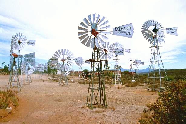 Windmill collection in Museum yard