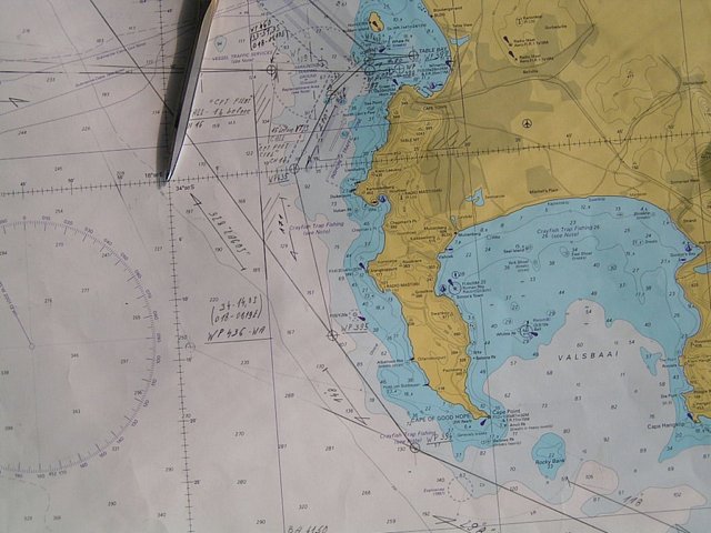 The area on a British Admiralty navigational chart