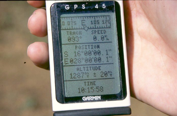 The position on The GPS